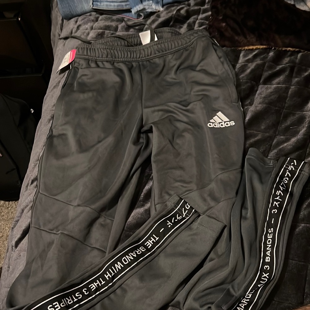 Adidas boys aero ready Black  leggings Small Tapered Fit NWT